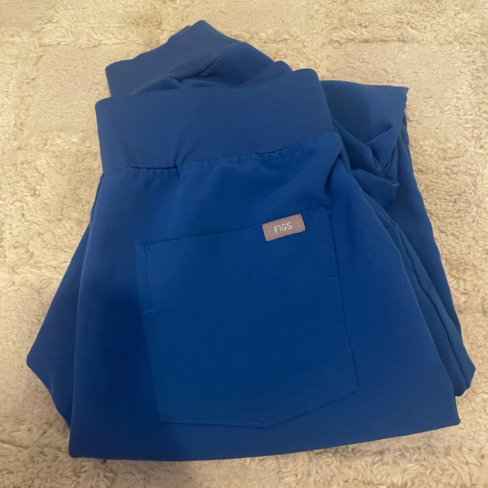 Figs royal blue Zamora joggers